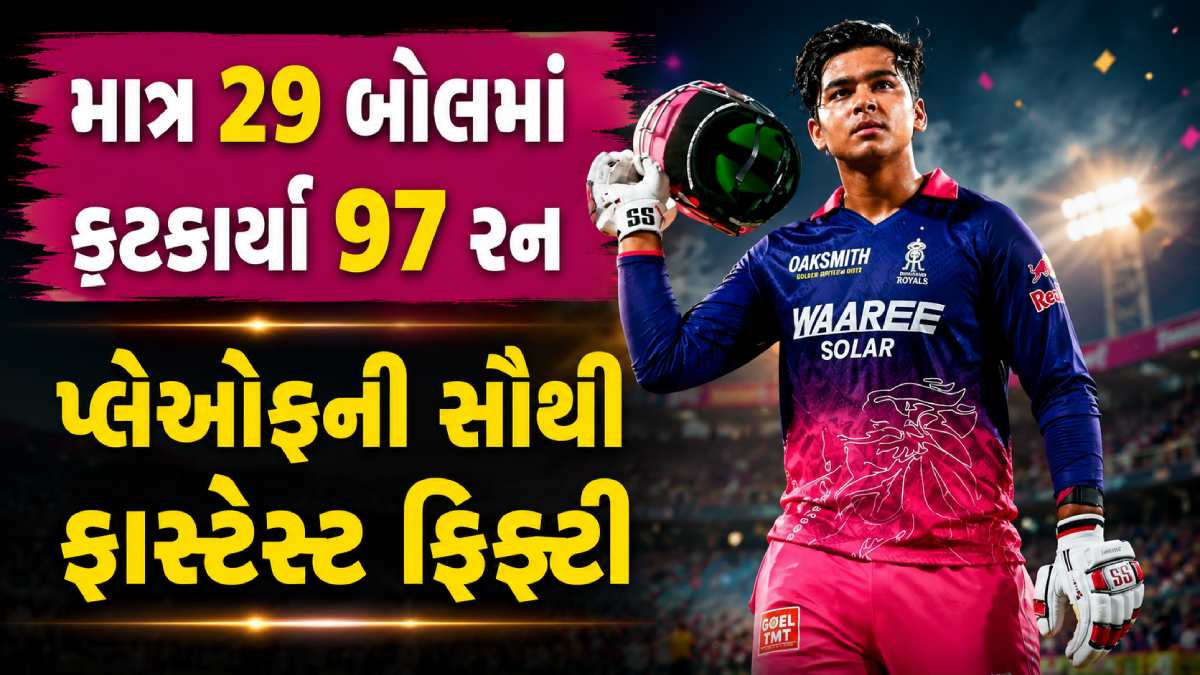 Vaibhav Sooryavanshi Fastest Playoff Fifty